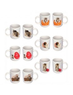Tazza mug ceramica gatti "I...
