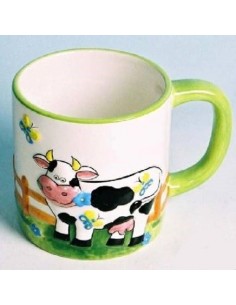 Tazza mug ceramica mucca 3D...