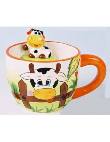 Tazza mug ceramica mucca con...