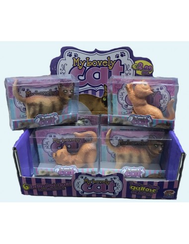 Gattino in gomma pvc in box trasparente