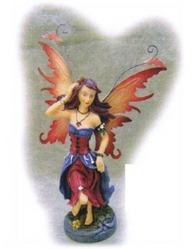 Fatina resina fantasy con ali in...