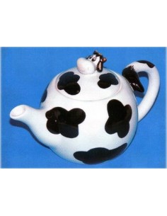 Teiera ceramica mucca con...