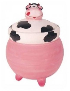 Barattolo ceramica mucca...