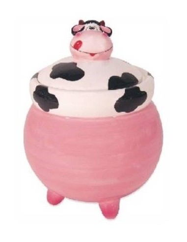 Barattolo ceramica mucca con tappo 3D...