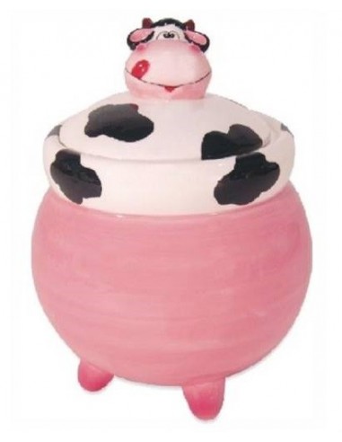 Barattolo ceramica mucca con tappo 3D...
