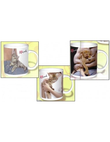 Tazza mug ceramica cani e gatti -...