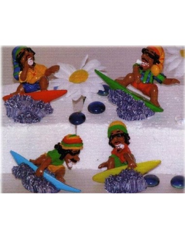 Statuina resina mini Surf rasta