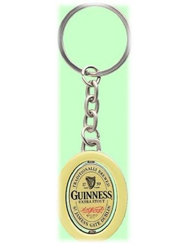 Portachiavi ovale girevole Guinness
