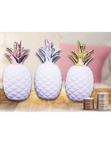 Salvadanaio ceramica Ananas Cm. 21x8...