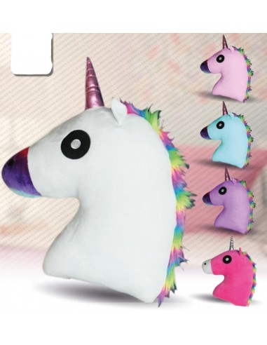 Cuscino sagomato vellutato Unicorno...