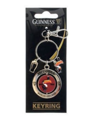 Portachiavi Guinness con logo girevole