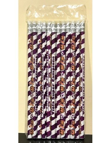 Set 12 matite con gomma viola Fiorentina