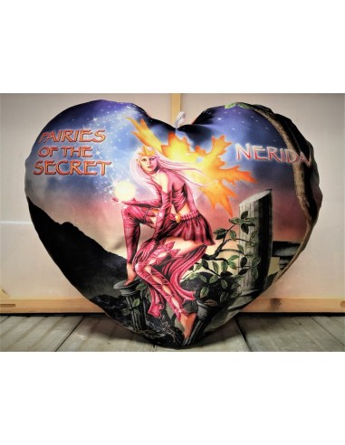 Cuscino satin cuore Cm. 35 "Il mondo...