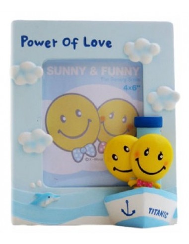 Portafoto resina smile emoticon Titanic