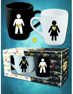 Set 2 tazze mug ceramica -...