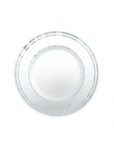 Piatto carta Cm. 20 Classic Argento...