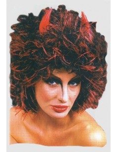 Maschera diavolo riccia con...