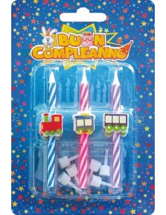 Candeline per torta trenino...