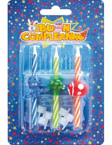 Candeline per torta animali marini...