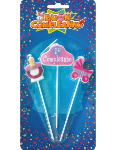Candeline per torta 1° compleanno...
