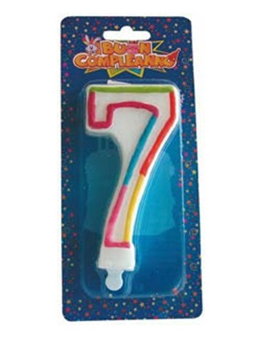 Candelina per torta numero 7...