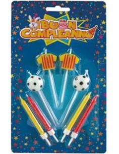 Candeline per torta calcio...