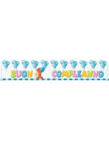 Festone cartellone Buon 1° compleanno...