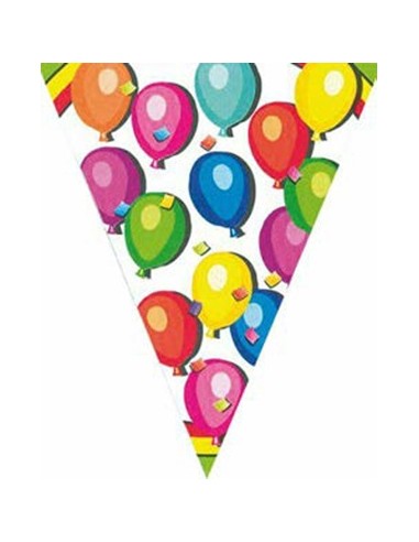 Festone bandierine palloncini Cm. 320