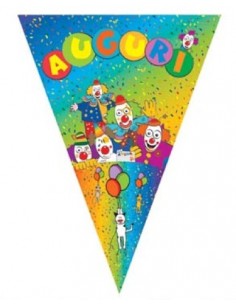 Festone bandierine Clowns...