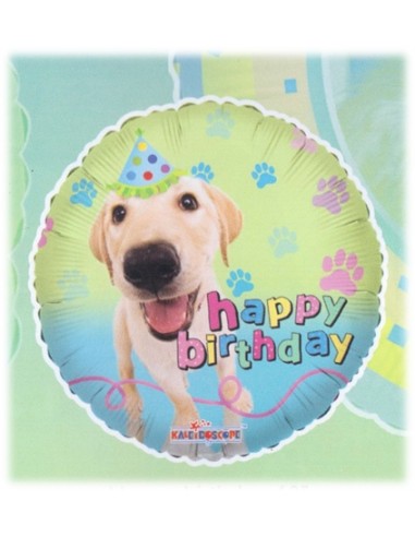 Palloncino mylar Happy Birthday cane...