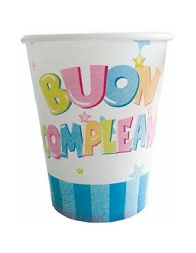 Bicchieri carta Buon 1° compleanno...