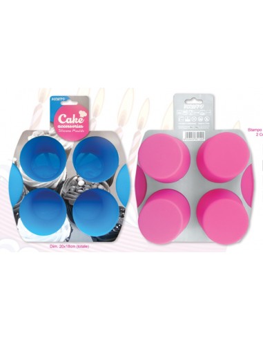 Stampo in silicone per 4 muffin -...