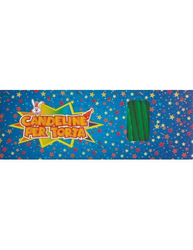 Candeline classiche con basi verdi -...