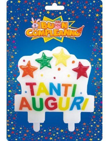 Candelina per torta Tanti Auguri