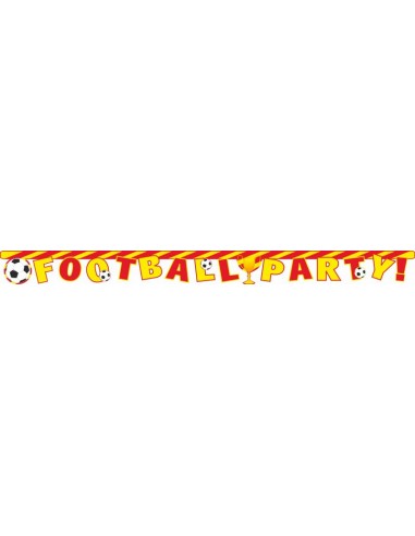 Festone scritta Football Party giallo...