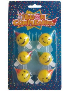 Candeline per torta smile -...