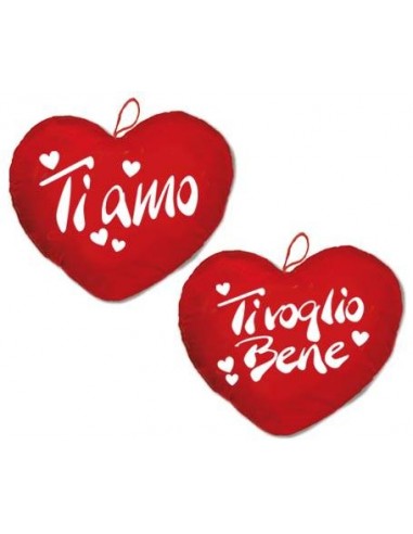 Cuore peluche ricamato cm. 60