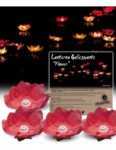Lanterna fiore galleggiante "Red...