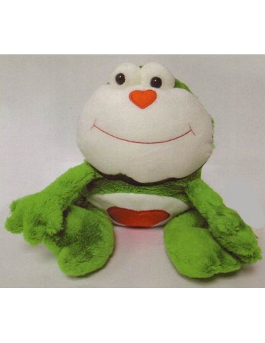 Peluche rana soft con cuore sulla...