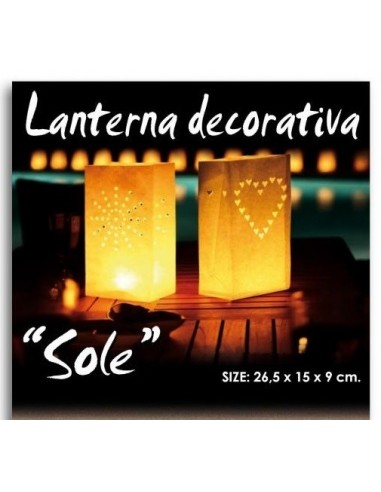 Lanterna decorativa in carta a...