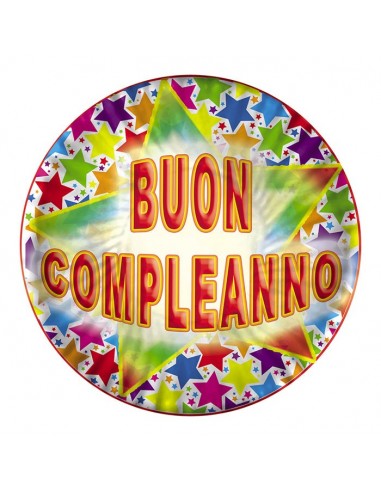 Piatti carta Buon Compleanno Cm. 24 -...