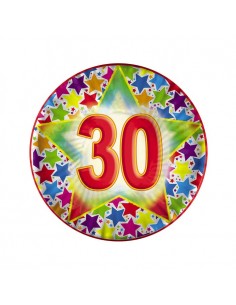 Piatti carta 30 anni Cm. 18...