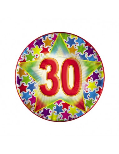 Piatti carta 30 anni Cm. 18 -...