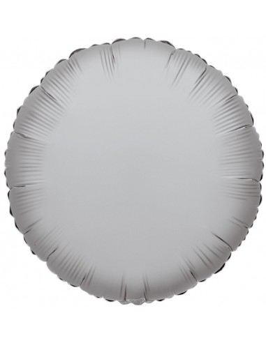 Palloncino mylar rotondo Silver cm. 45