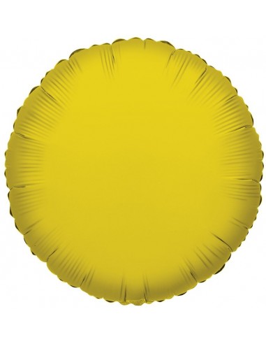 Palloncino mylar rotondo Gold Oro cm. 45