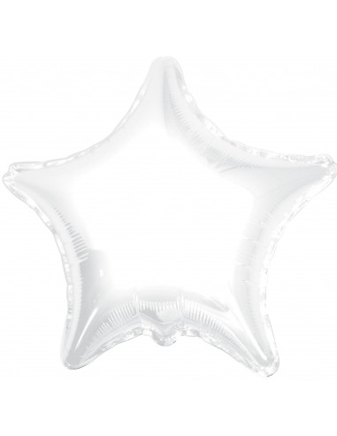 Palloncino mylar stella bianca cm. 45