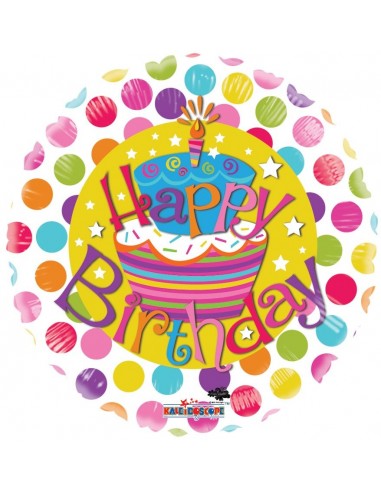 Palloncino mylar rotondo Happy...