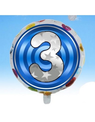 Palloncino mylar rotondo "Number" Cm....