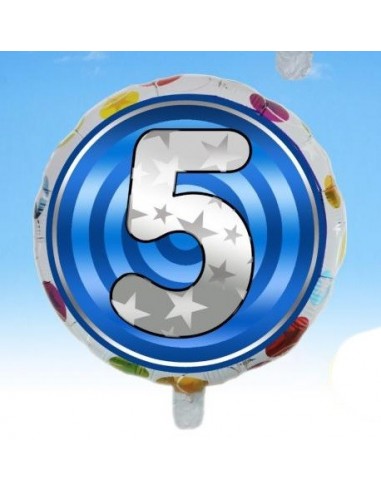 Palloncino mylar rotondo "Number" Cm....