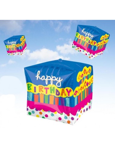 Palloncino mylar quadrato Happy...